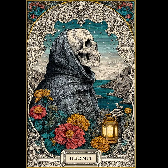 divinus, mortem, hermit